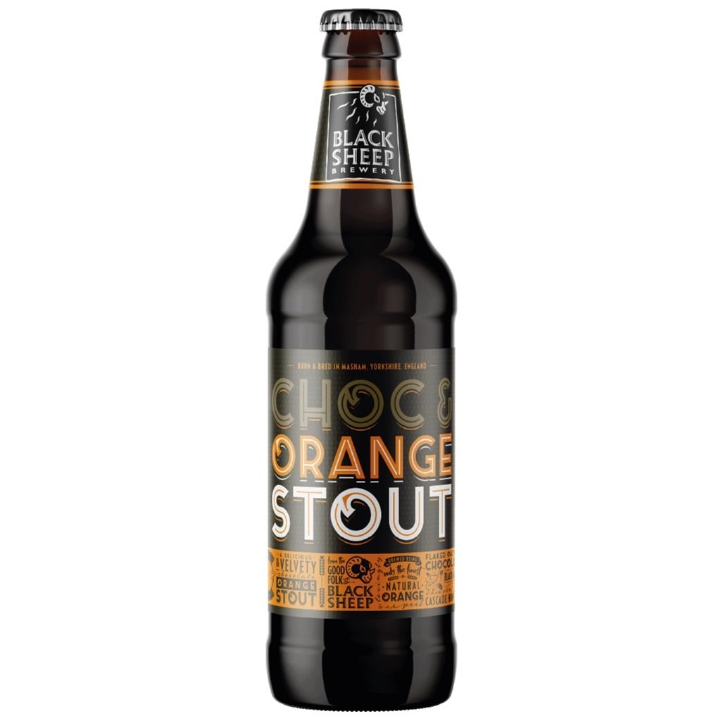 Пиво Black Sheep Choc&Orange Stout, темное, фильтрованное, 6,1%, 0,5 л - фото 1