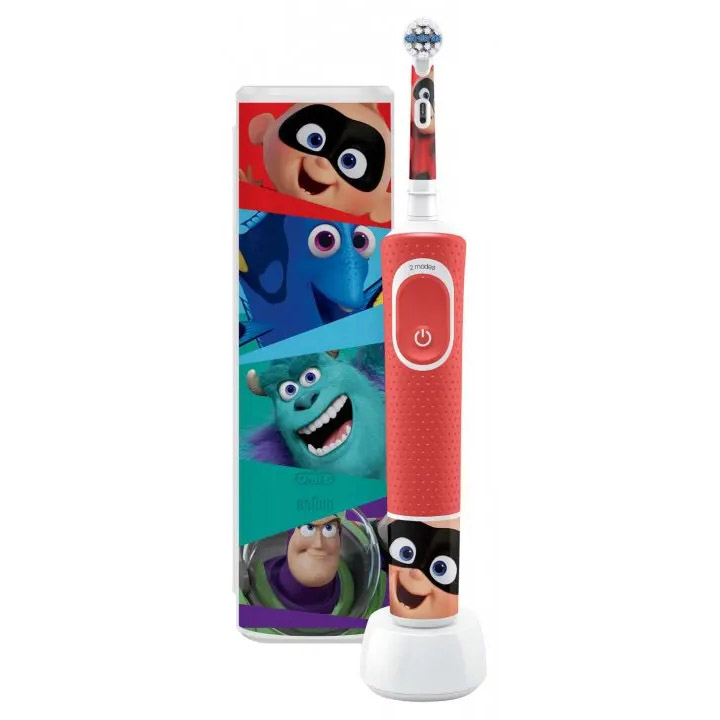 Электрическая зубная щетка Oral-B Kids Лучшие мультфильмы Pixar с футляром - фото 2