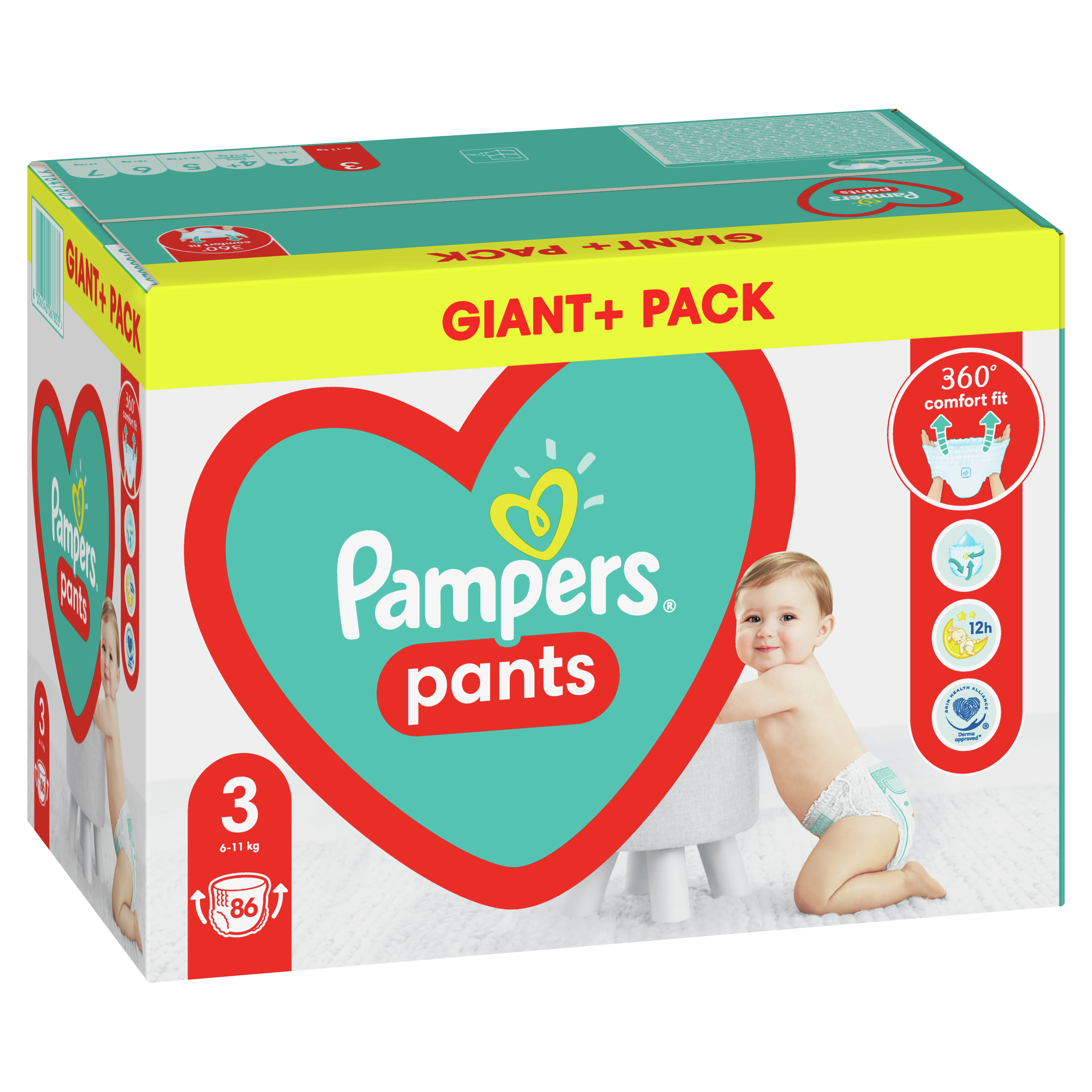 Підгузки-трусики Pampers Pants 3 (6-11 кг), 86 шт. - фото 3