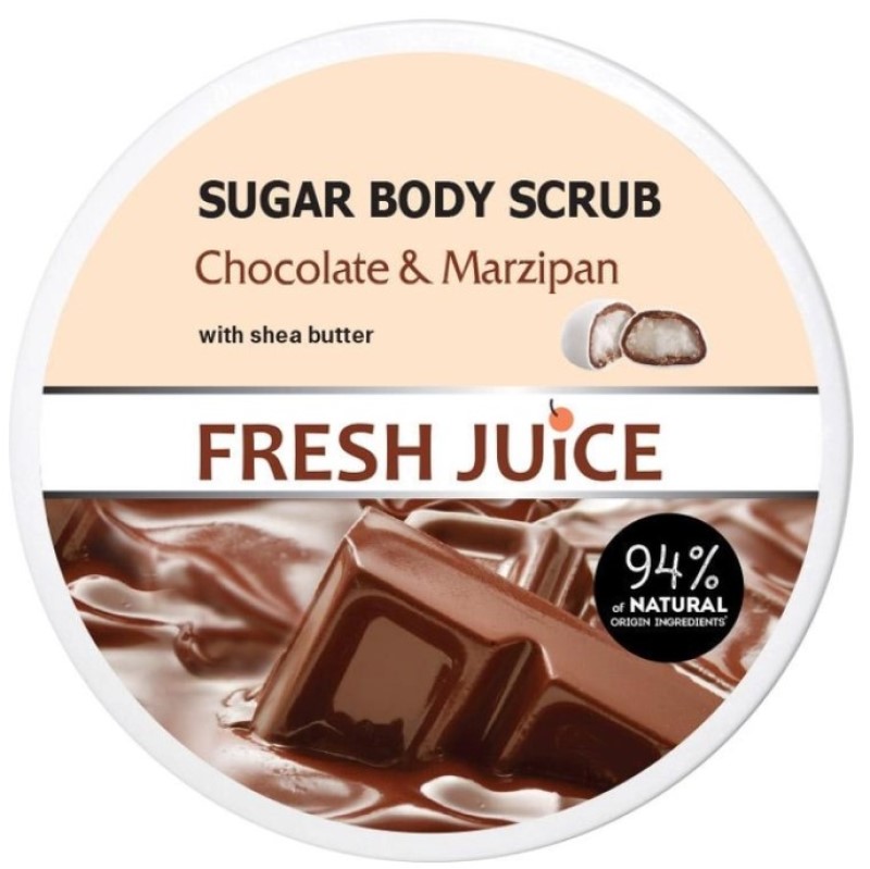 Цукровий скраб для тіла Fresh Juice Chocolate & Мarzipan 225 мл - фото 1