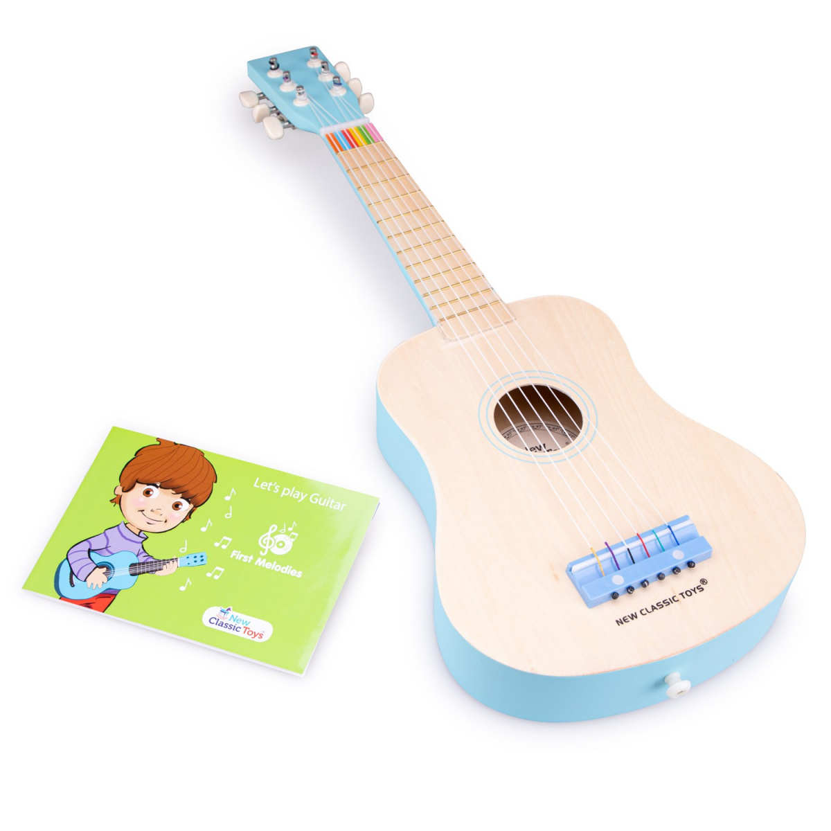 Детская гитара New Classic Toys голубая (10301) - фото 2