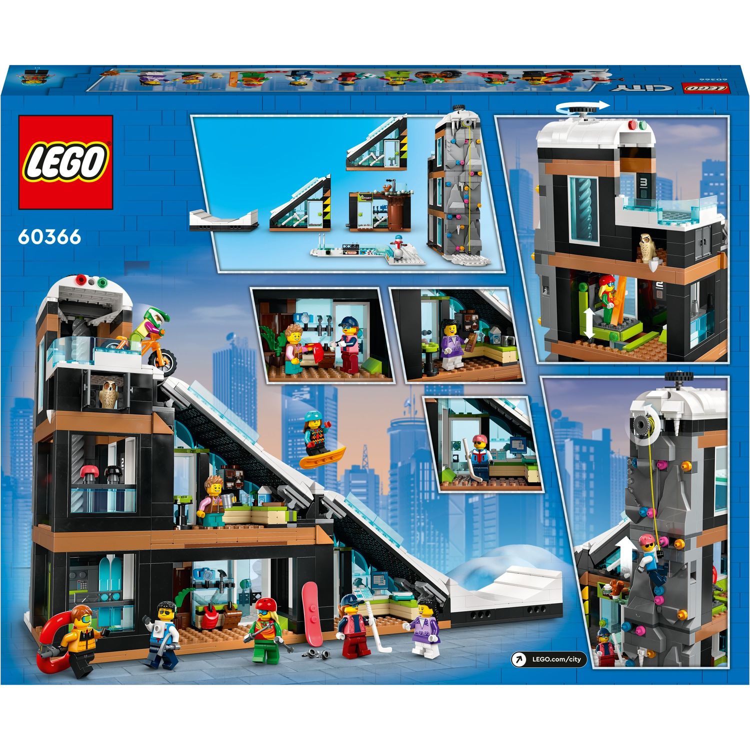 Конструктор LEGO City Гірськолижний і скелелазний центр, 1045 деталей (60366) - фото 3