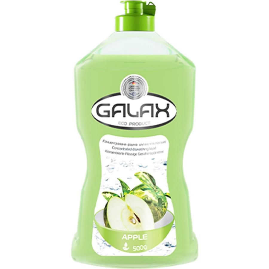 Концентрированная жидкость для мытья посуды Galax Яблуко, 500 мл - фото 1