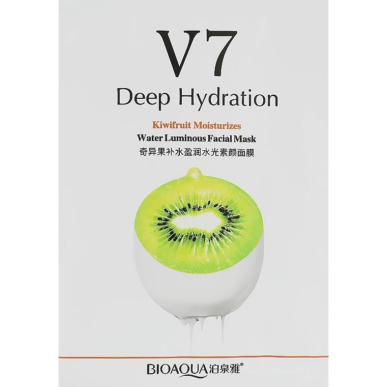Маска для лица витаминная Bioaqua V7 Deep Hydration Kiwifruit Moisturizes, 30 г - фото 1