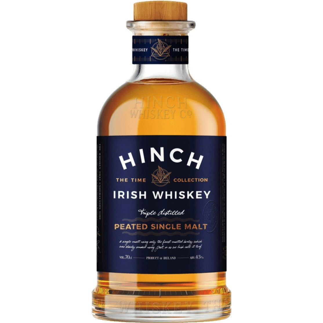 Виски Hinch Peated Single Malt Irish Whiskey 43% 0.7 л - фото 1