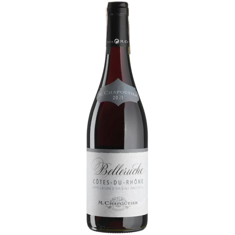 Вино M. Chapoutier Cotes du Rhone Belleruche Rouge, червоне, сухе, 0,75 л - фото 1
