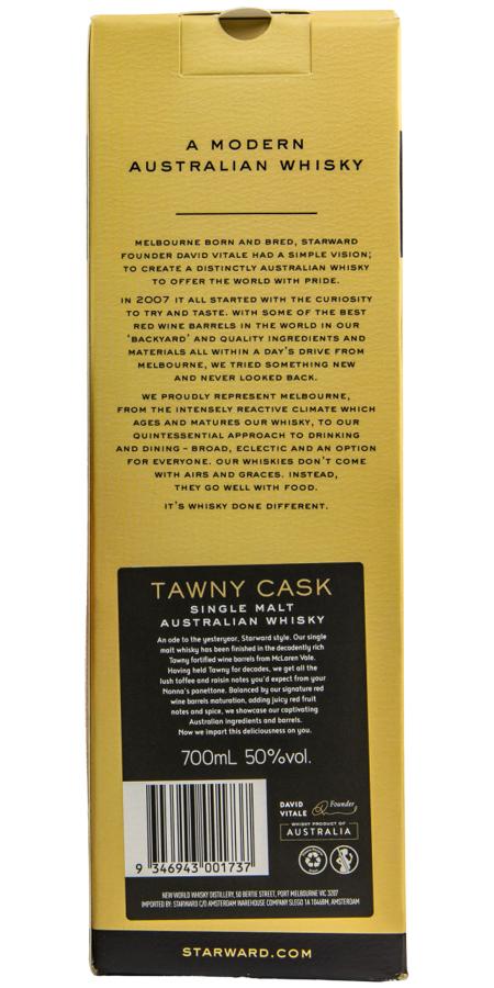 Виски Starward Tawny Cask Single Malt Australian Whiskey 50% 0.7 л в подарочной упаковке - фото 4