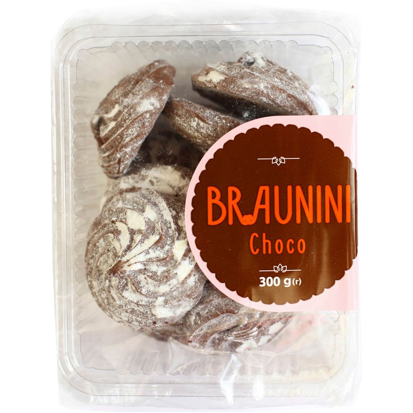 Печиво Богуславна Braunini Choco Брауніні зі смаком шоколаду в цукровій пудрі 300 г (807967) - фото 1