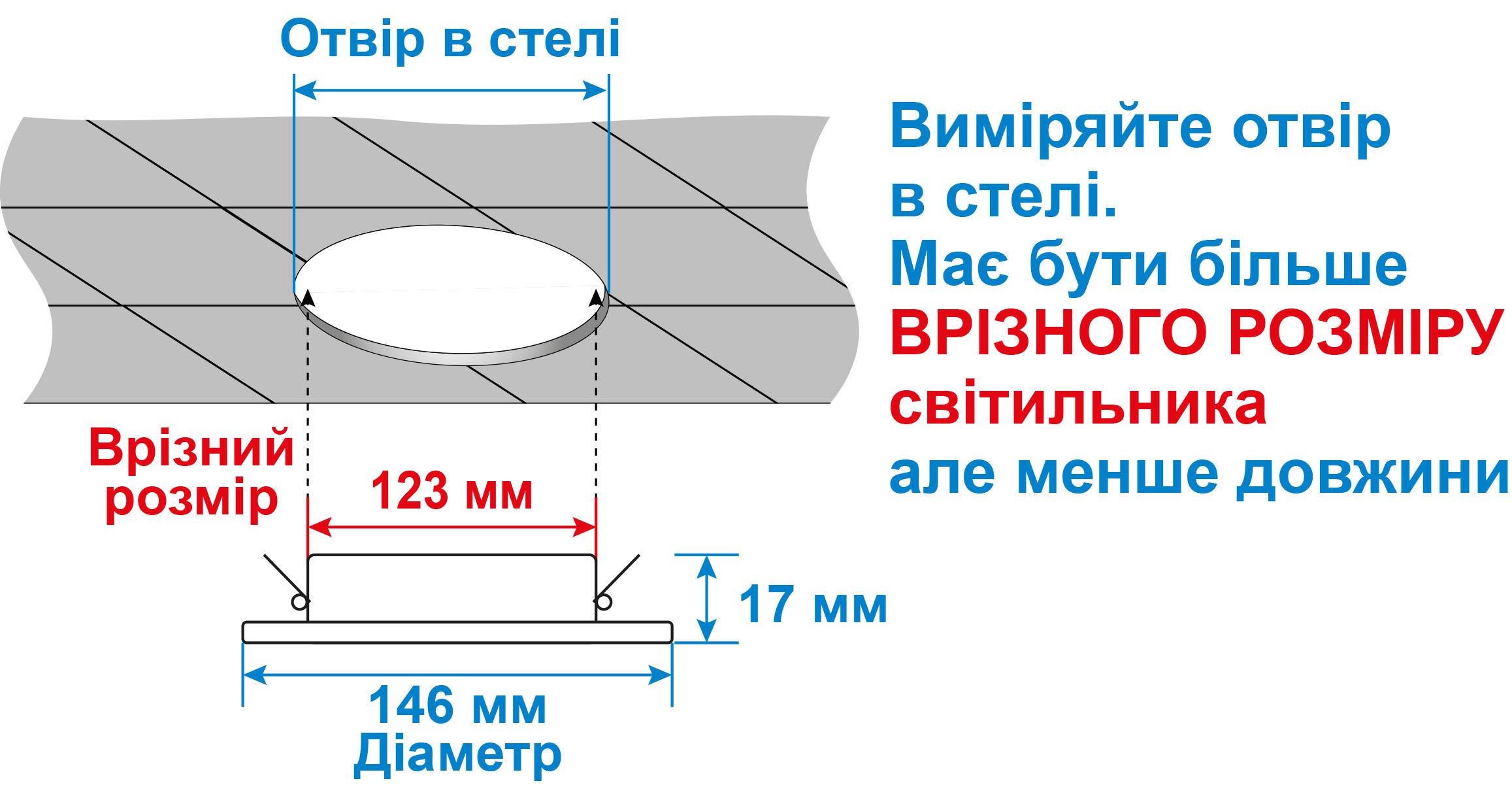 Светильник точечный врезной Євросвітло 9Вт круг LED-R-150-9 4200К (39178) - фото 5