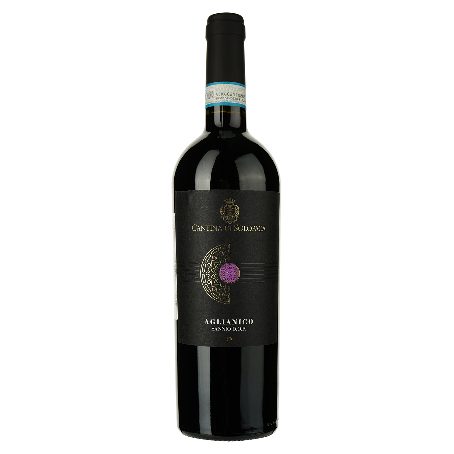 Вино Solopaca Aglianico Sannio Black Label червоне сухе 0.75 л - фото 1