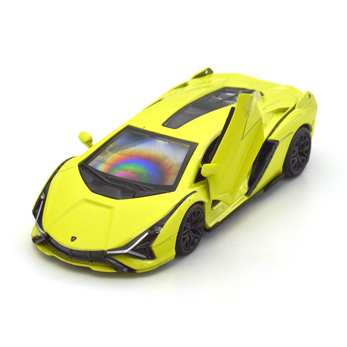 Автомодель TechnoDrive Lamborghini Sian, 1:32, жовта (250346U) - фото 7