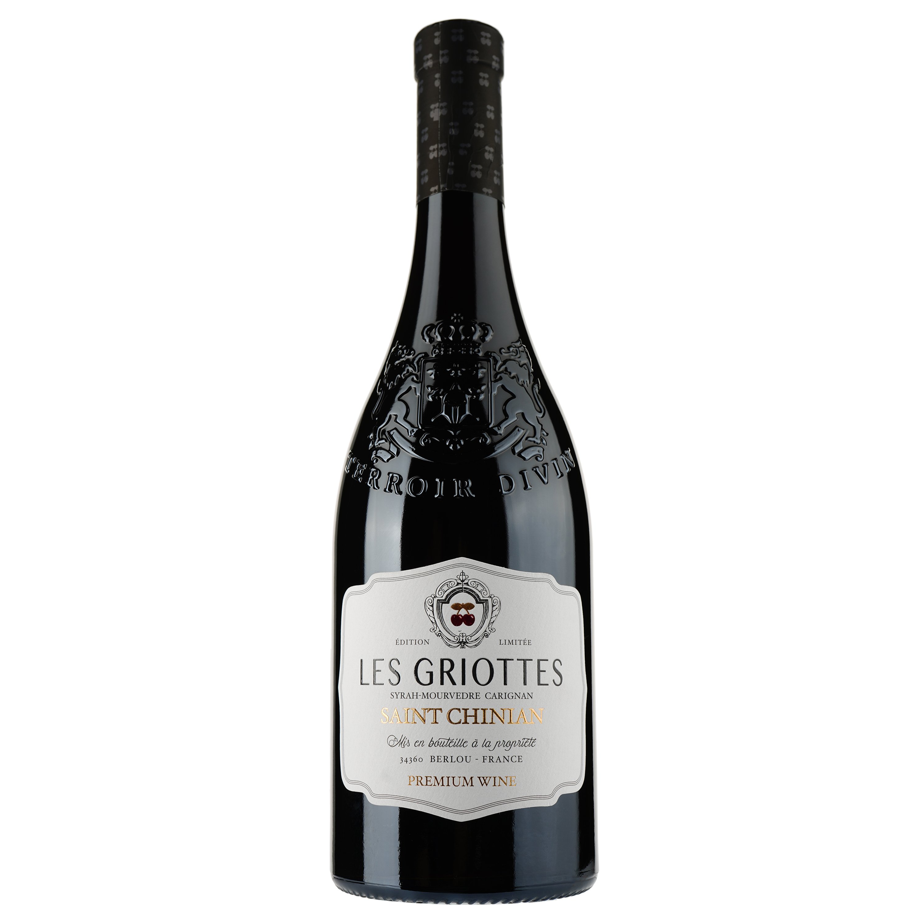 Вино Les Griottes 2022 AOP Saint Chinian, червоне, сухе, 0,75 л - фото 1