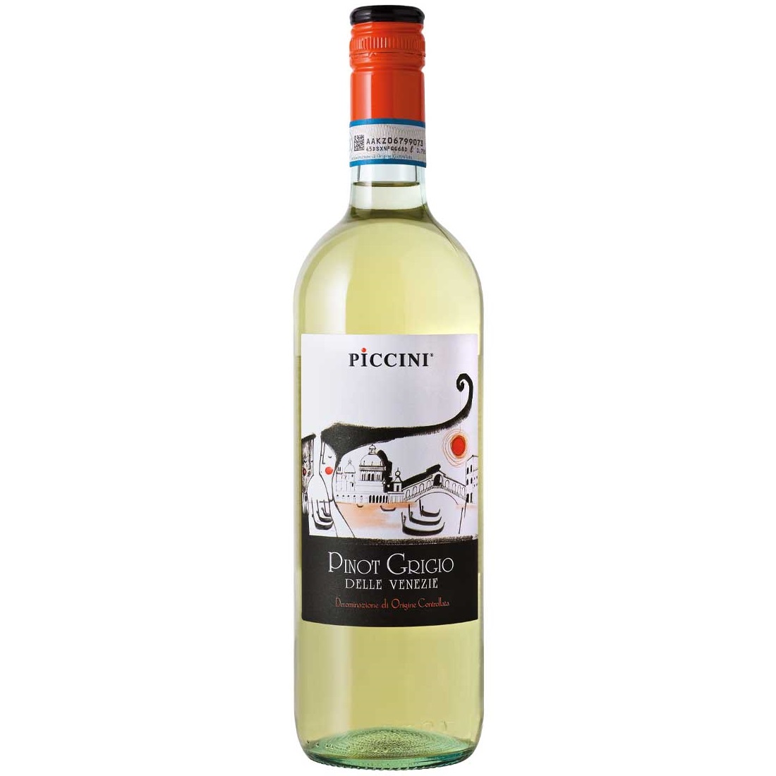 Вино Piccini Pinot Grigio Delle Venezia, біле, сухе, 0,75 л (917062) - фото 1