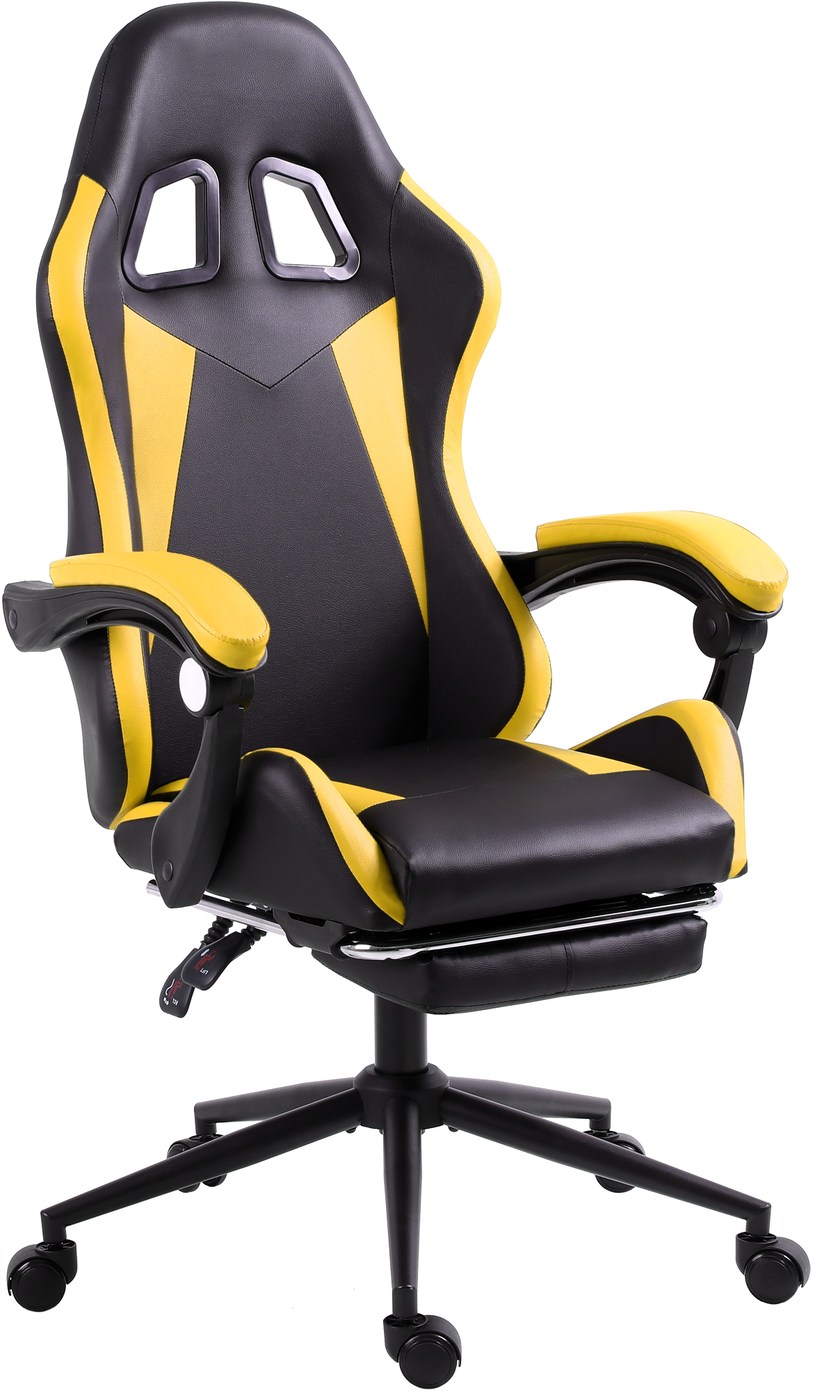 Геймерське крісло GT Racer чорне з жовтим (X-2323 Black/Yellow) - фото 6