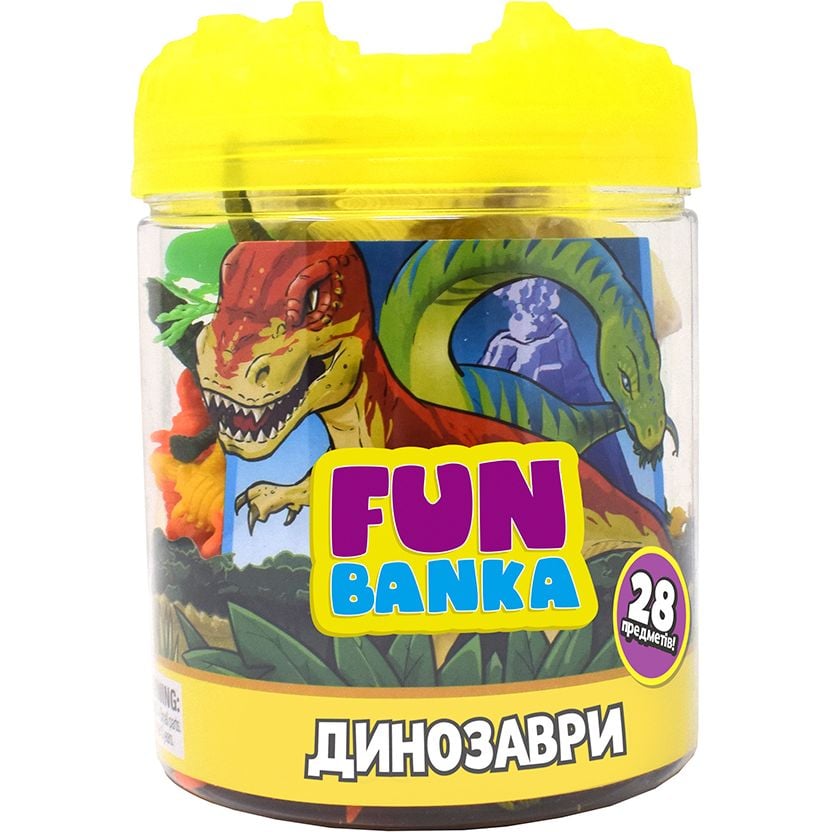 Ігровий міні-набір Fun Banka Динозаври, 28 предметів (320387-UA) - фото 1