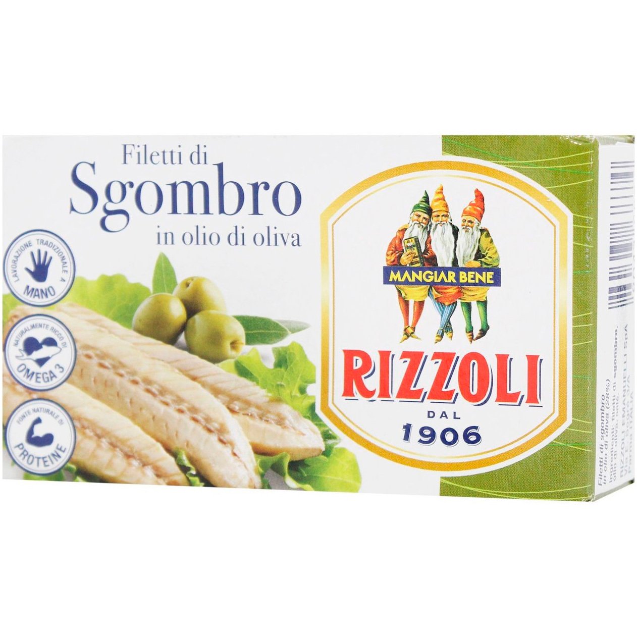 Скумбрия Rizzoli в оливковом масле 125 г - фото 1