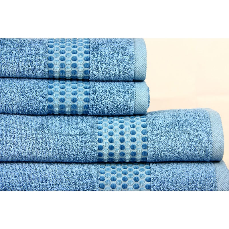 Полотенце махровое Maisonette Classy, 70х140 см, синий (8699965114475) - фото 5