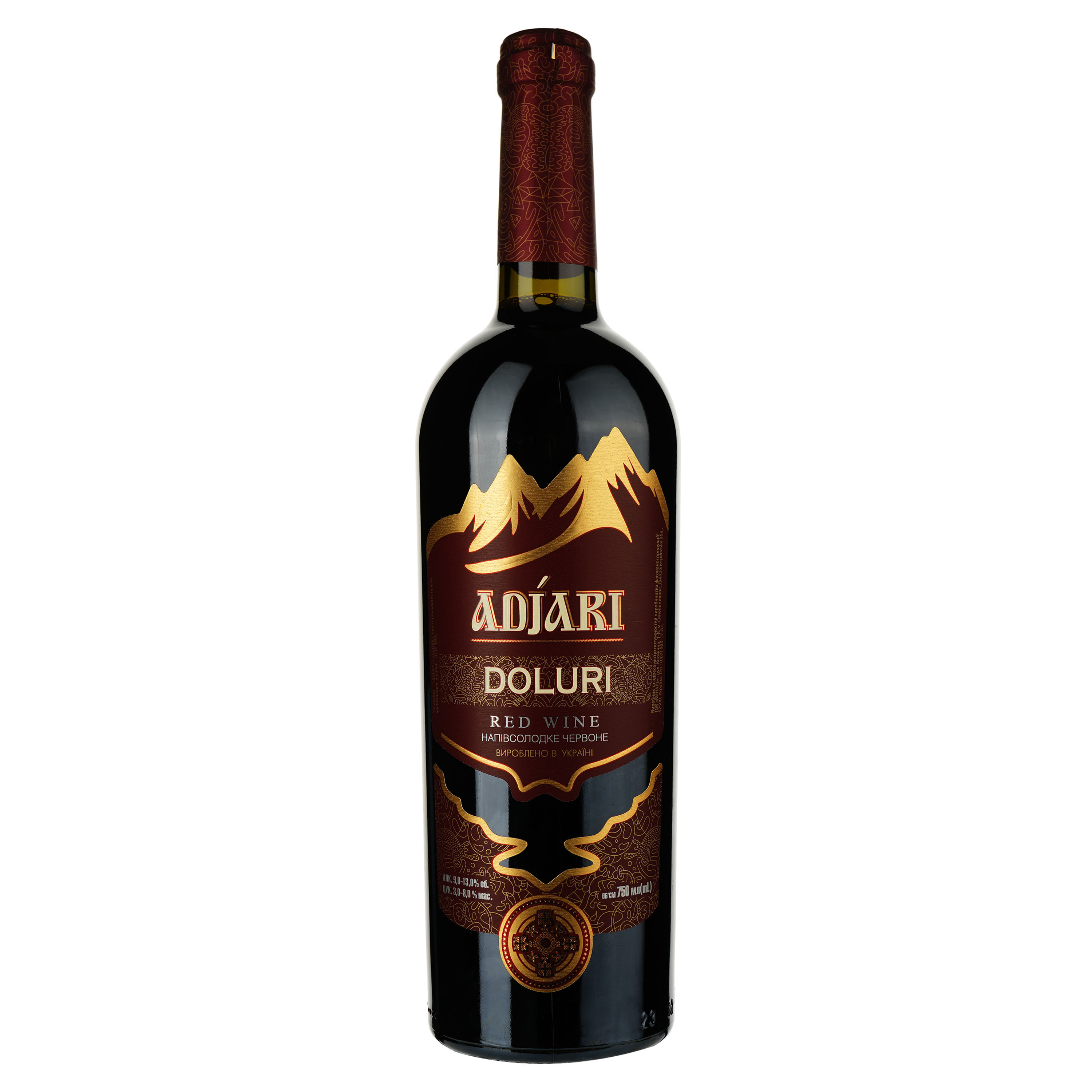 Вино Adjari Doluri, червоне, напівсолодке, 0,75 л - фото 1