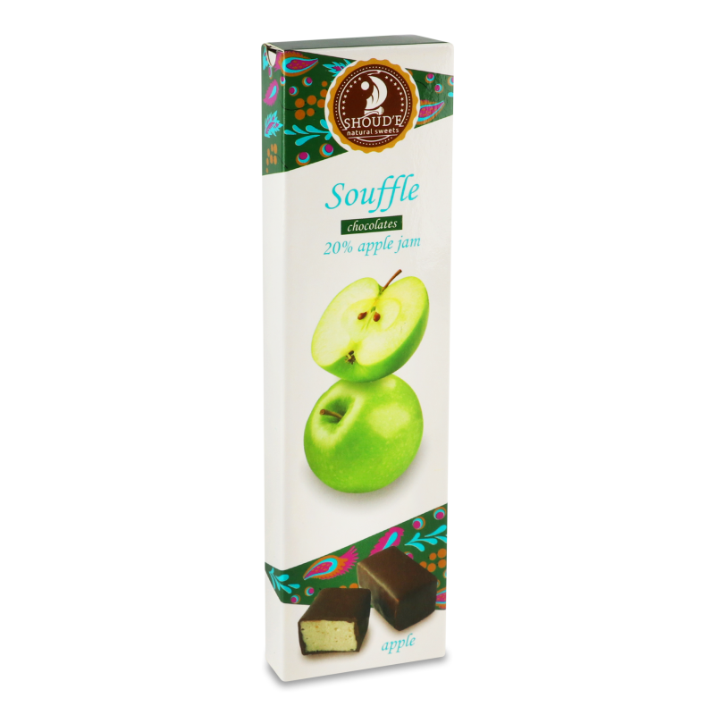 Цукерки Shoud'e Souffle Apple шоколадні 90 г (929741) - фото 1