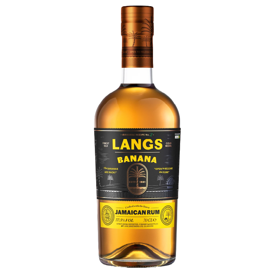 Напій алкогольний Langs, Banana Rum, на основі рому, 37,5%, 0,7 л - фото 1