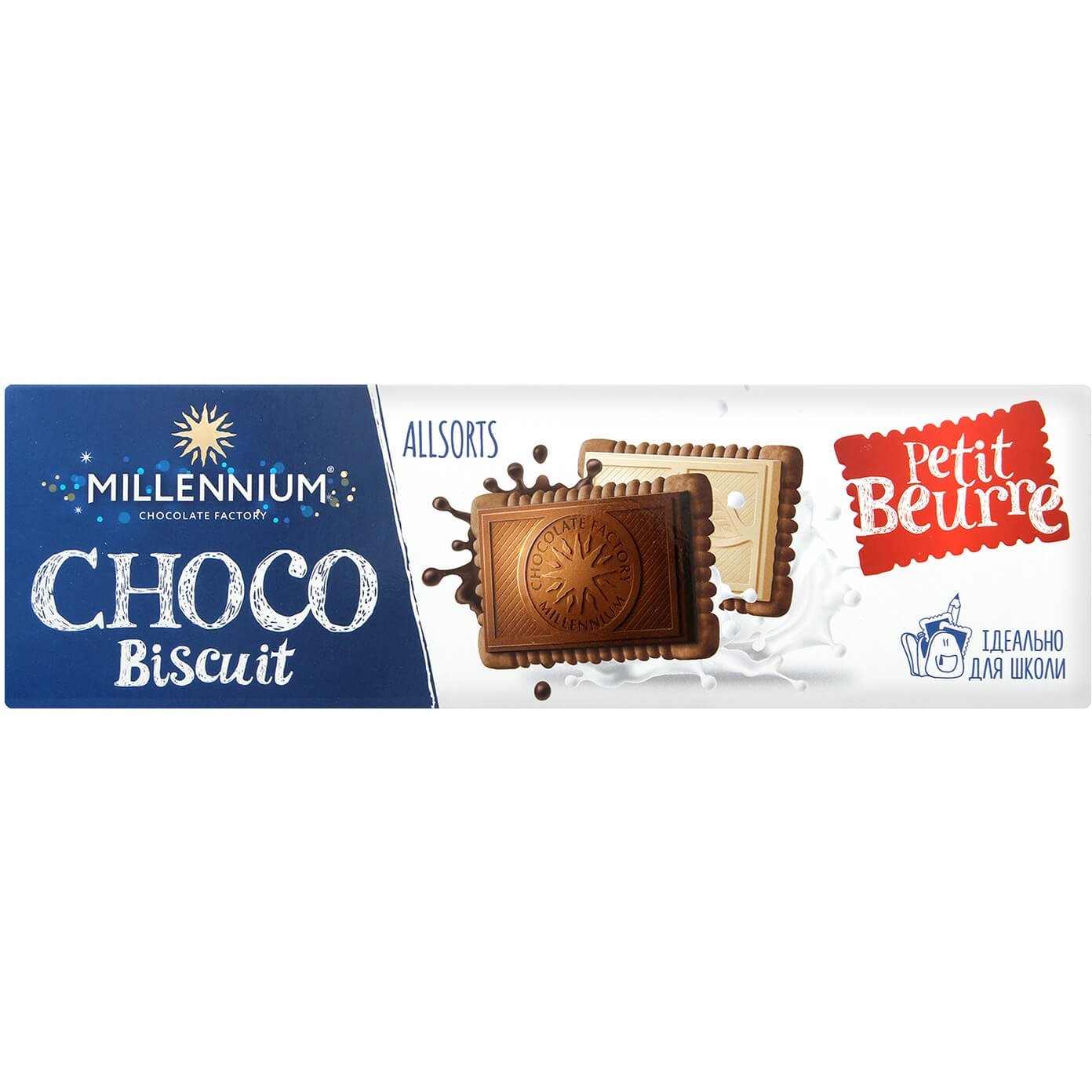 Шоколад Millennium Choco Biscuit Allsorts 132 г - фото 1