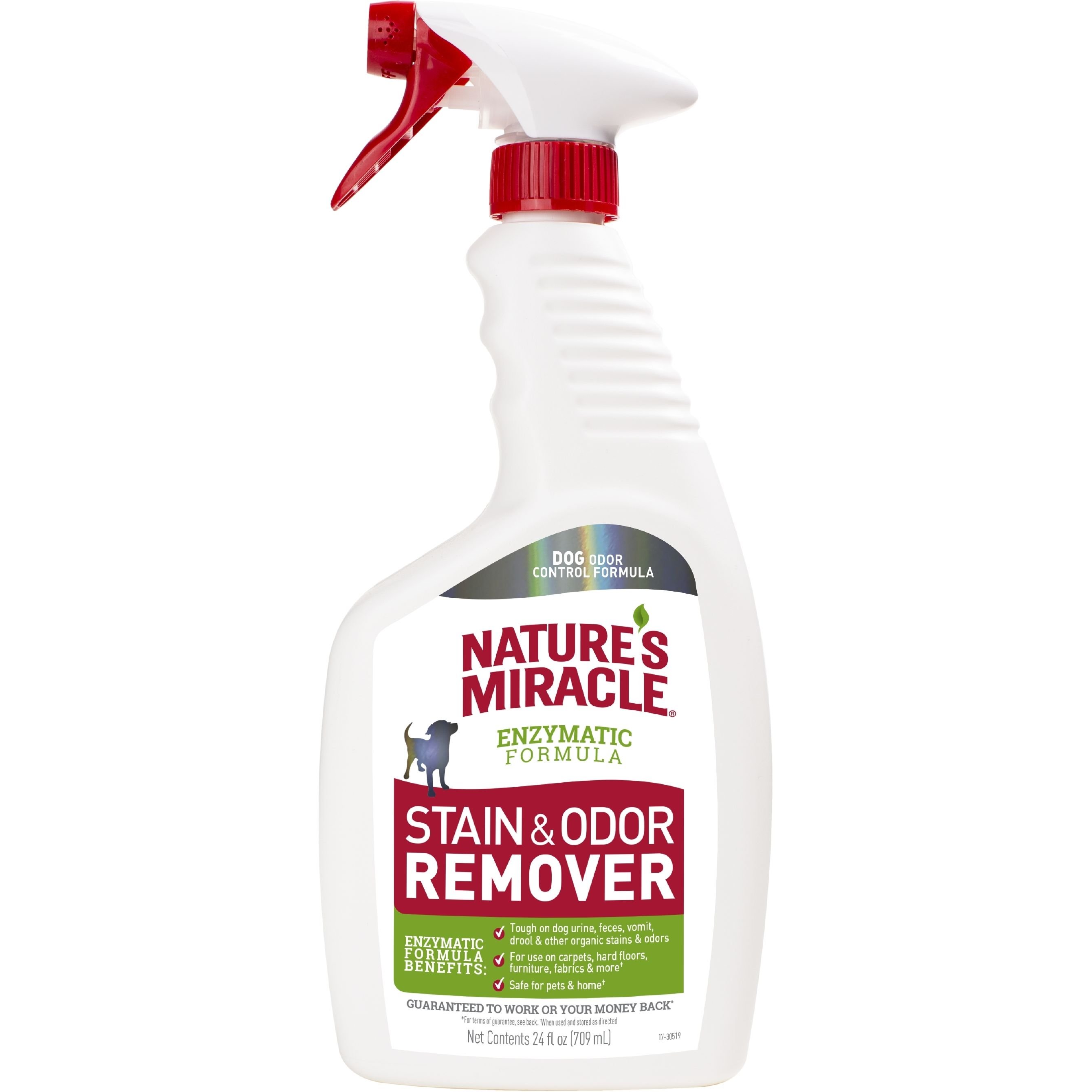 Спрей 8in1 для собак для усунення плям та запахів Nature`s Miracle Dog Stain & Odor Remover Spray, 709 мл - фото 1