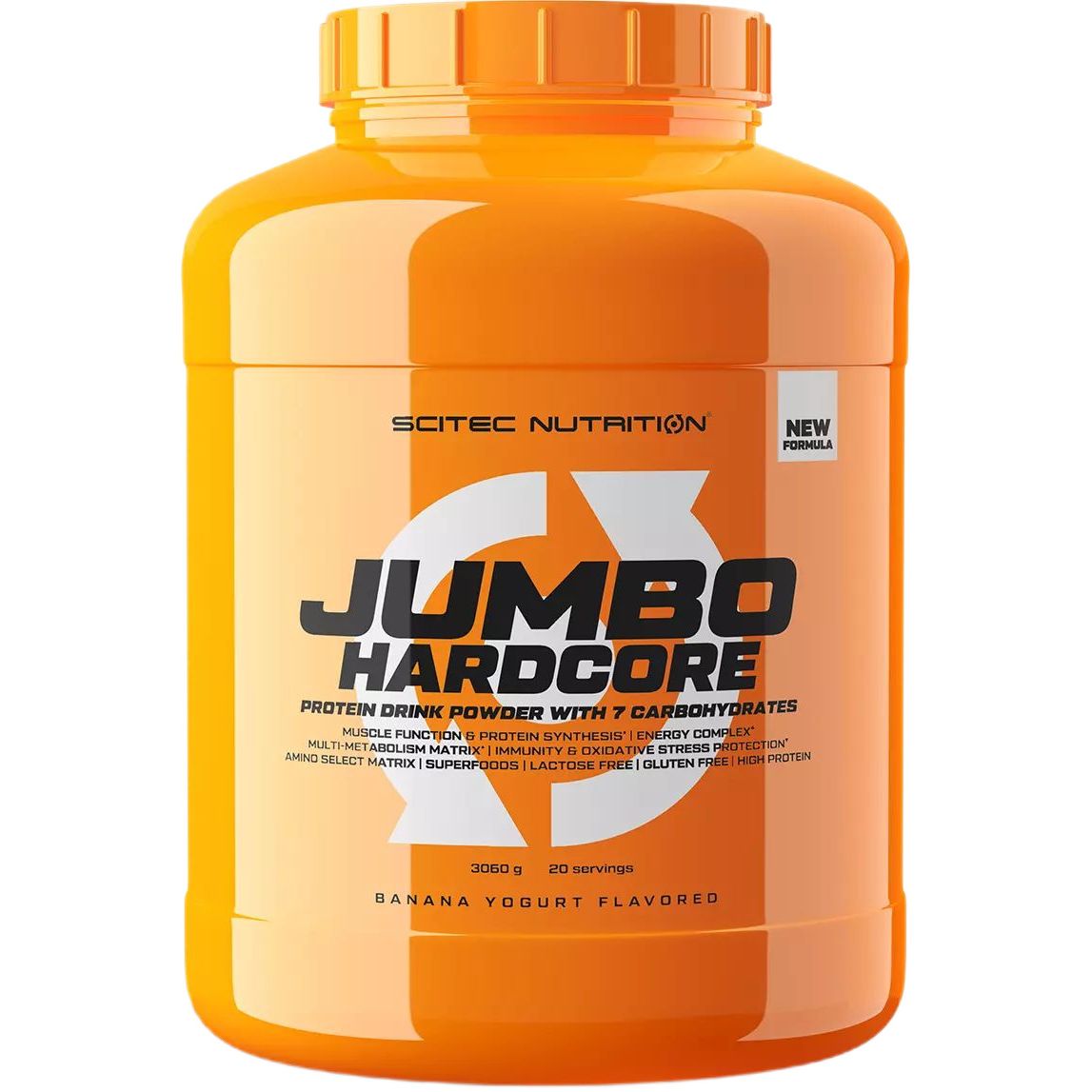 Гейнер Scitec Nutrition Jumbo Hardcore Banana-yoghurt 3060 г - фото 1