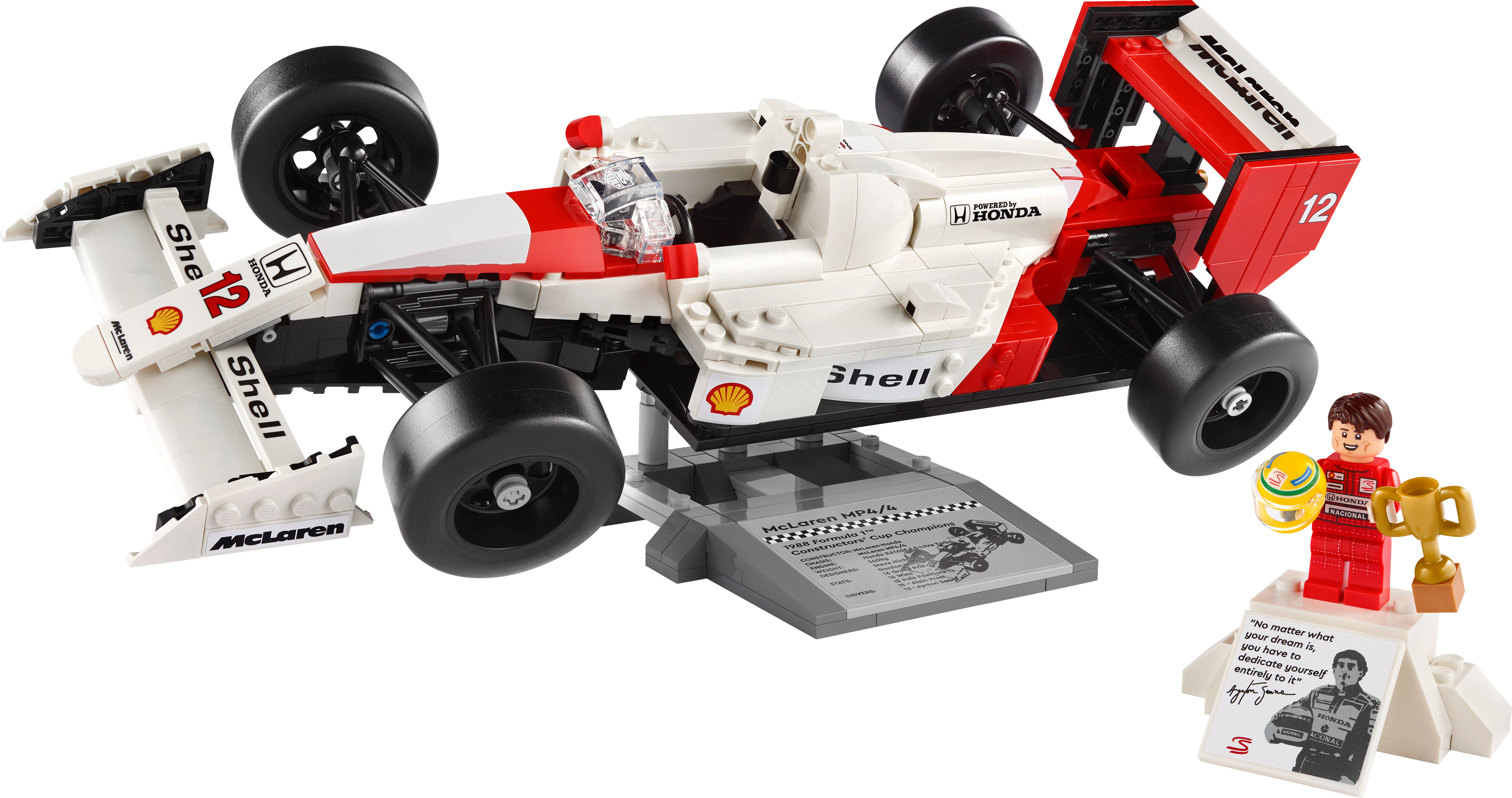 Конструктор LEGO Icons McLaren MP4/4 и Айртон Сенна 693 деталей (10330) - фото 2