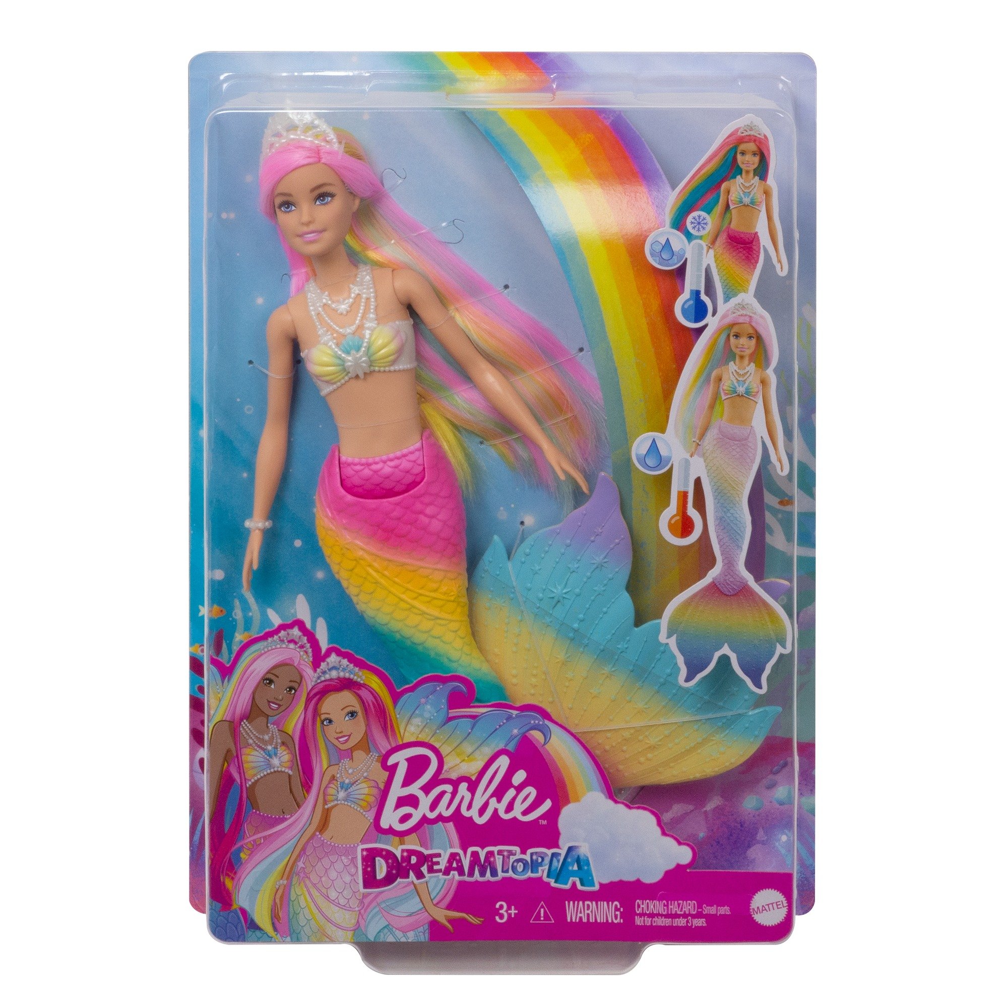 Лялька-русалка Barbie Дрімтопія Кольорова гра (GTF89) - фото 7