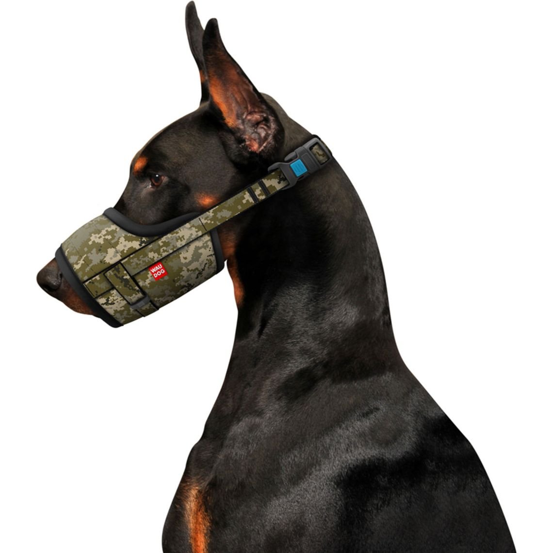 Намордник для собак Waudog Nylon Милитари №3, 25-34 см - фото 3