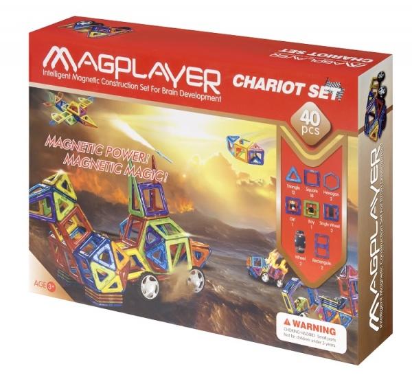 Конструктор магнітний Magplayer, 40 елементів (MPA-40) - фото 2