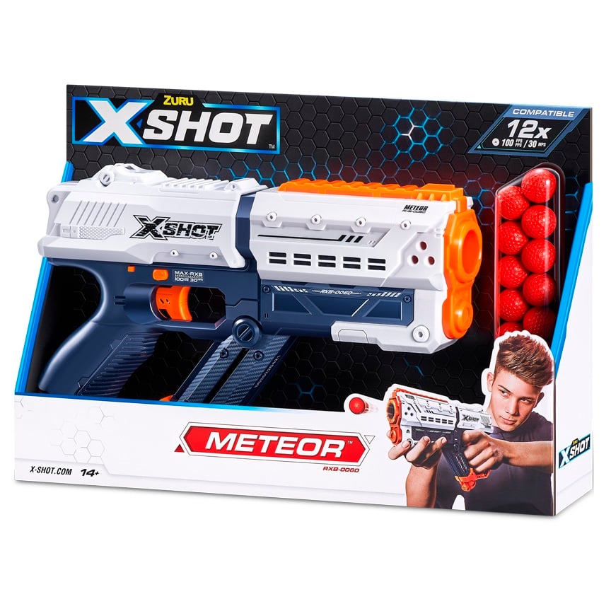 Photos - Toy Weapon Zuru Скорострільний бластер  X-Shot Excel New Chaos Meteor, 12 куль (36282R 