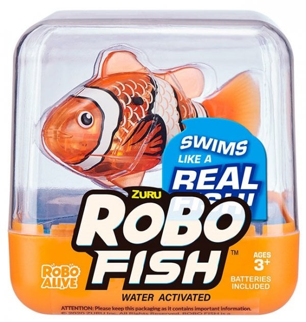 Інтерактивна іграшка Robo Alive Роборибка помаранчева (7125SQ1-4) - фото 1