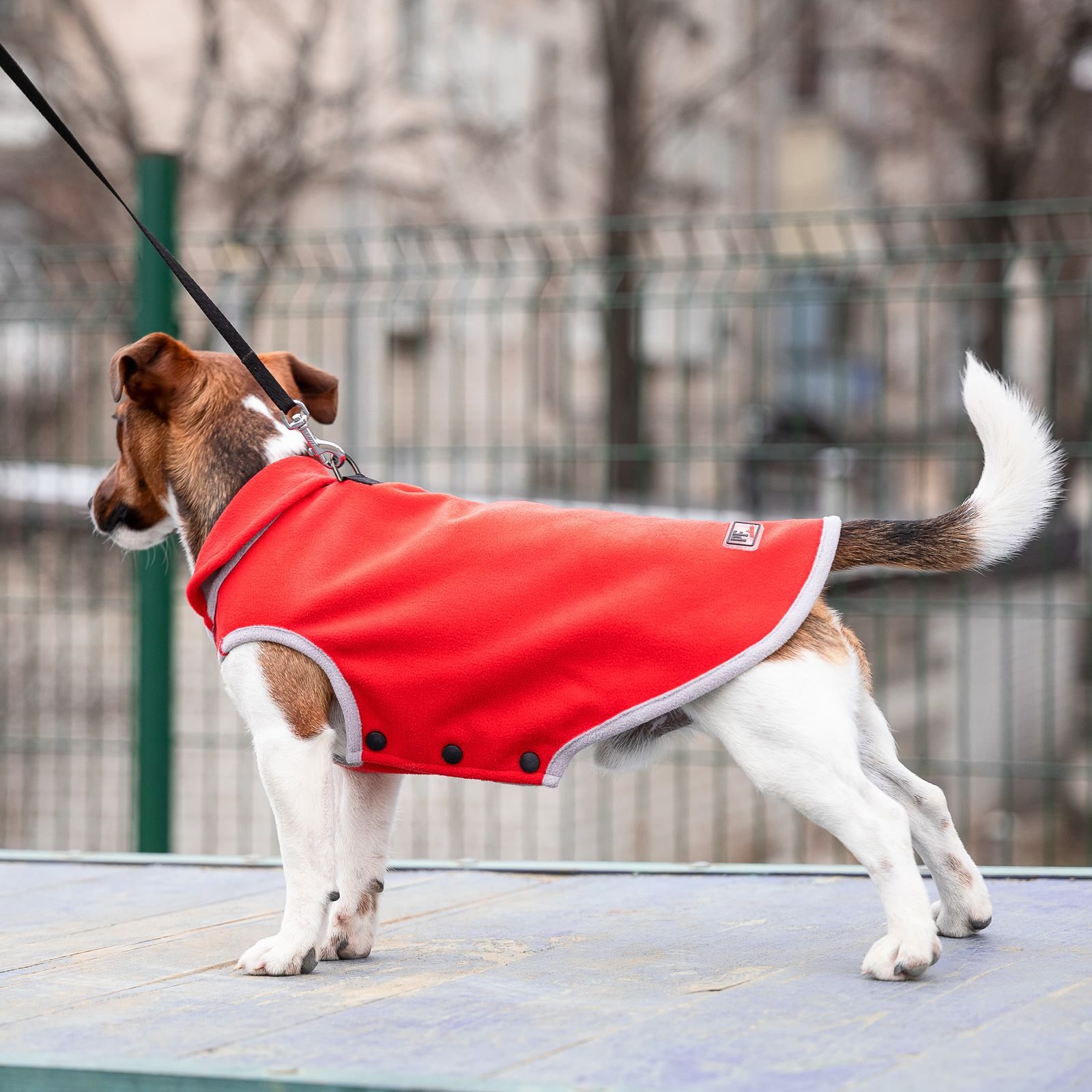 Жилет для собак Pet Fashion Fleecy S червоно-сірий - фото 2