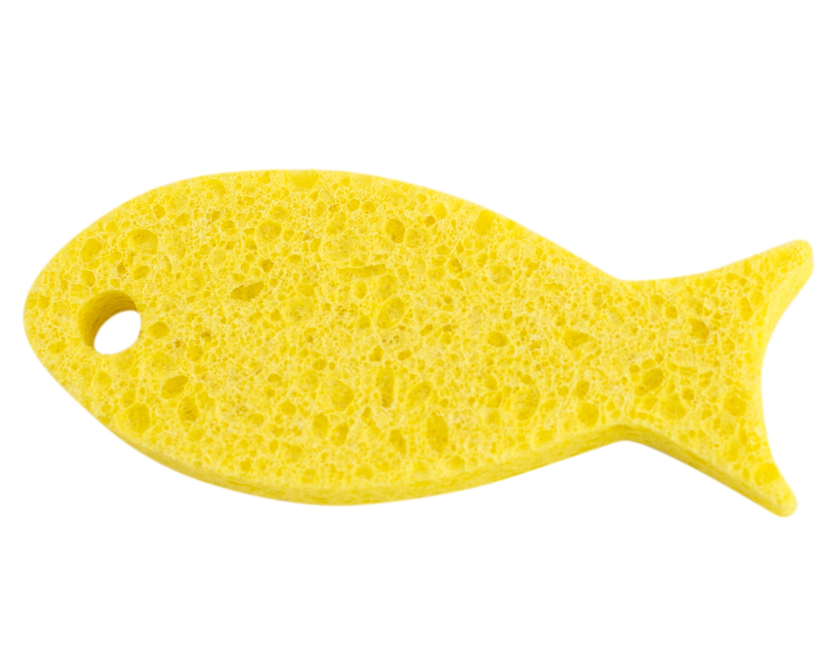 Фото - Мочалка для душу Baby Team Губка для купання  Рибка, жовтий  (7407)