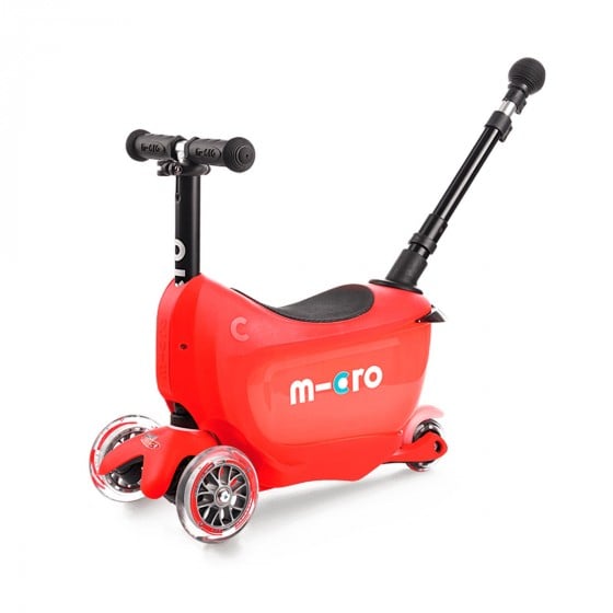 Самокат Micro Mini2go Deluxe Plus, красный (MMD032) - фото 3