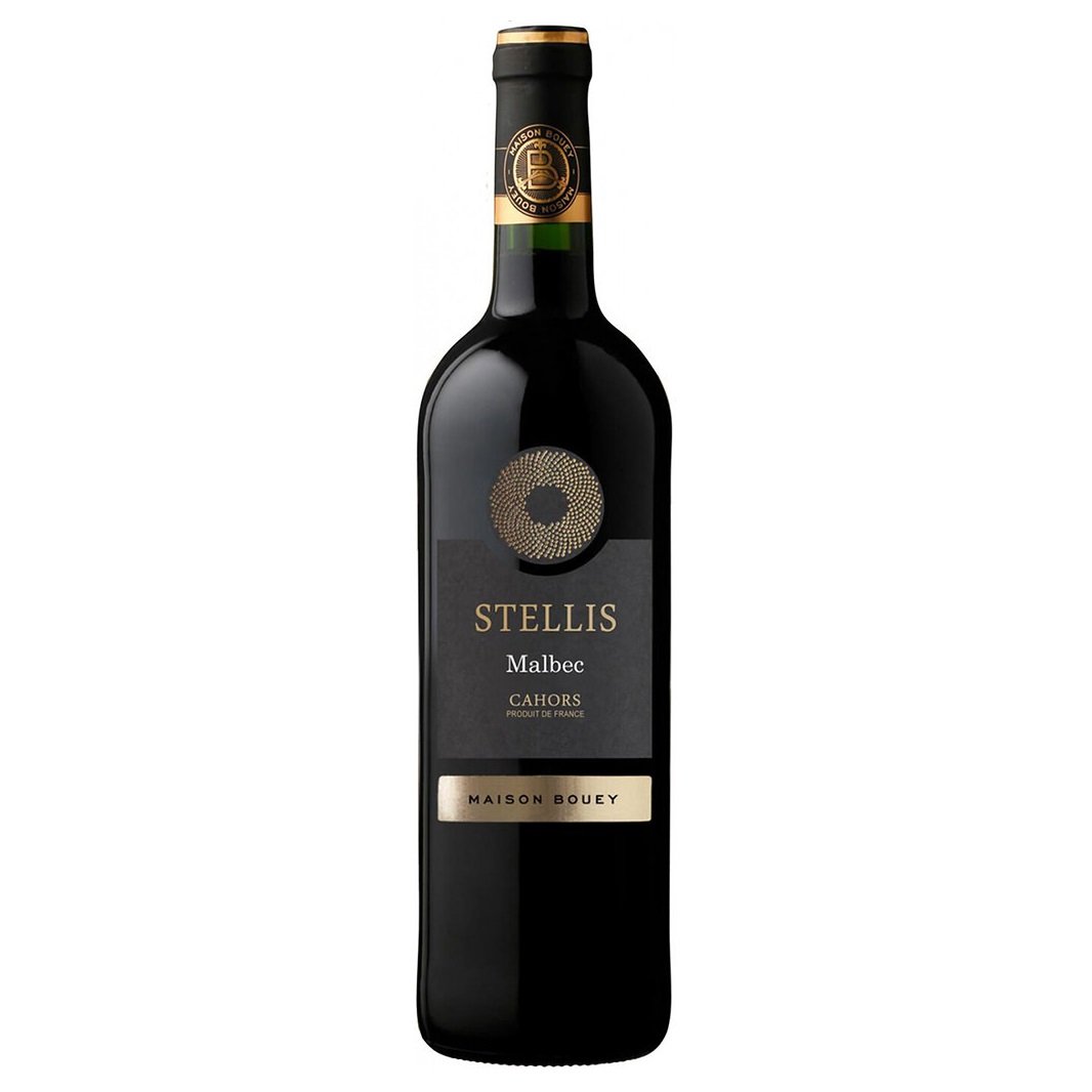 Вино Maison Bouey Stellis Malbec Cahors, красное, сухое, 12,5%, 0,75 л (8000019820789) - фото 1