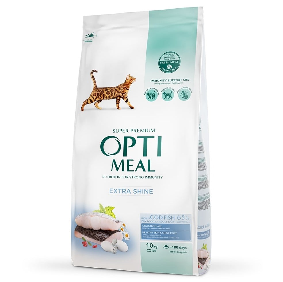 Сухий корм для котів Optimeal, зі смаком тріски, 10 кг (B1831301) - фото 1