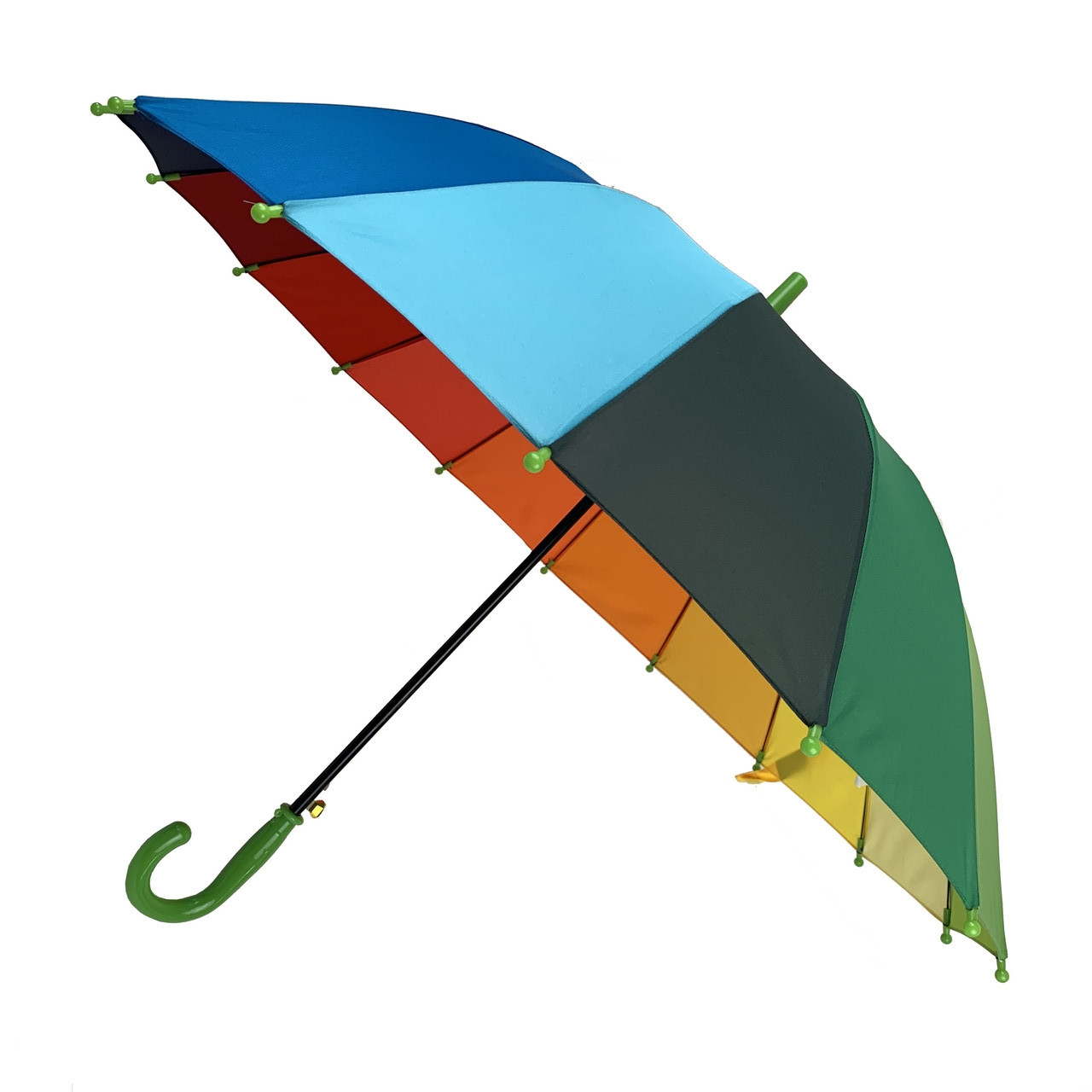 Детский зонт-трость полуавтомат The Best 86 см разноцветный - фото 2