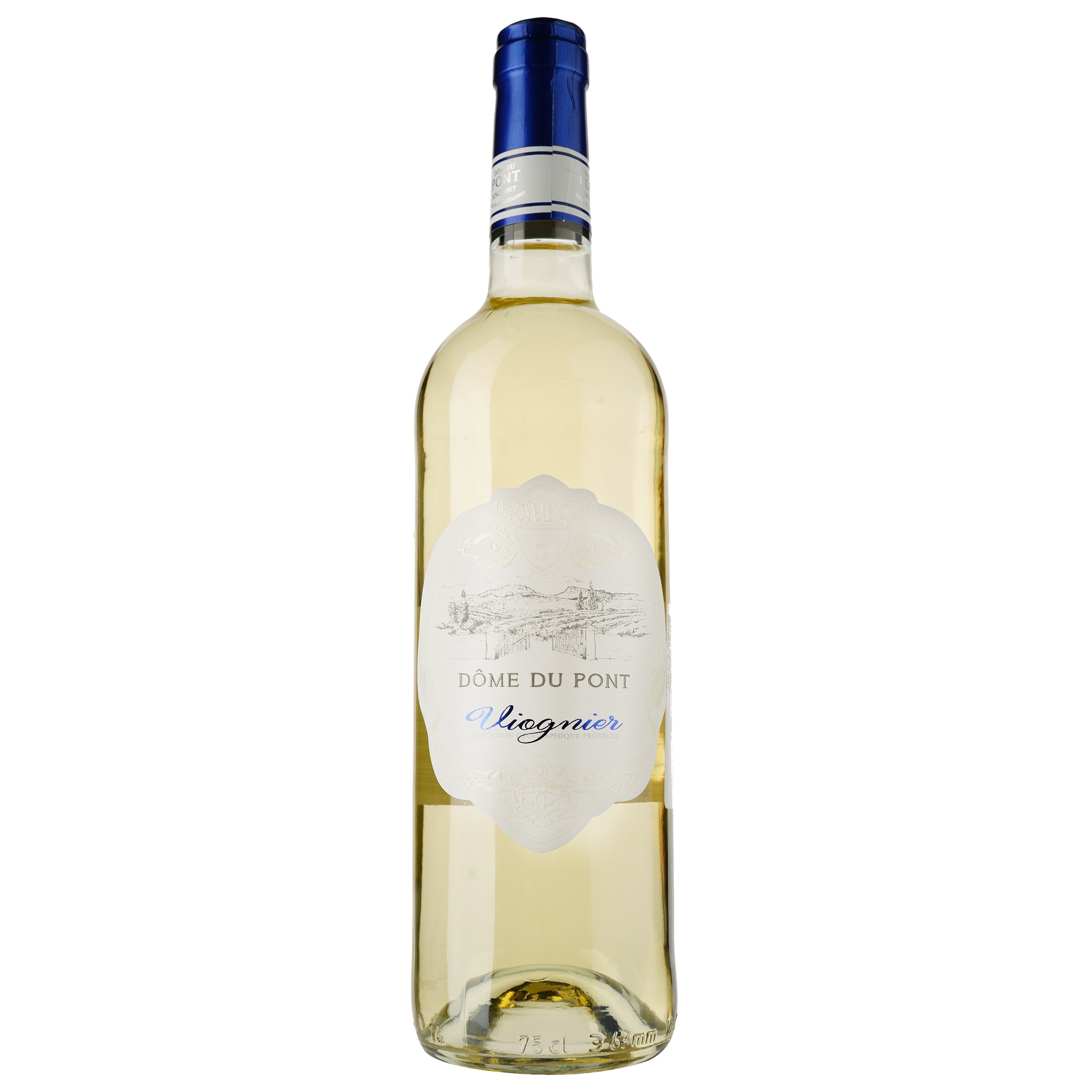 Вино Dome du Pont Viognier Blanc IGP Pays D'Oc, белое, сухое, 0,75 л - фото 1