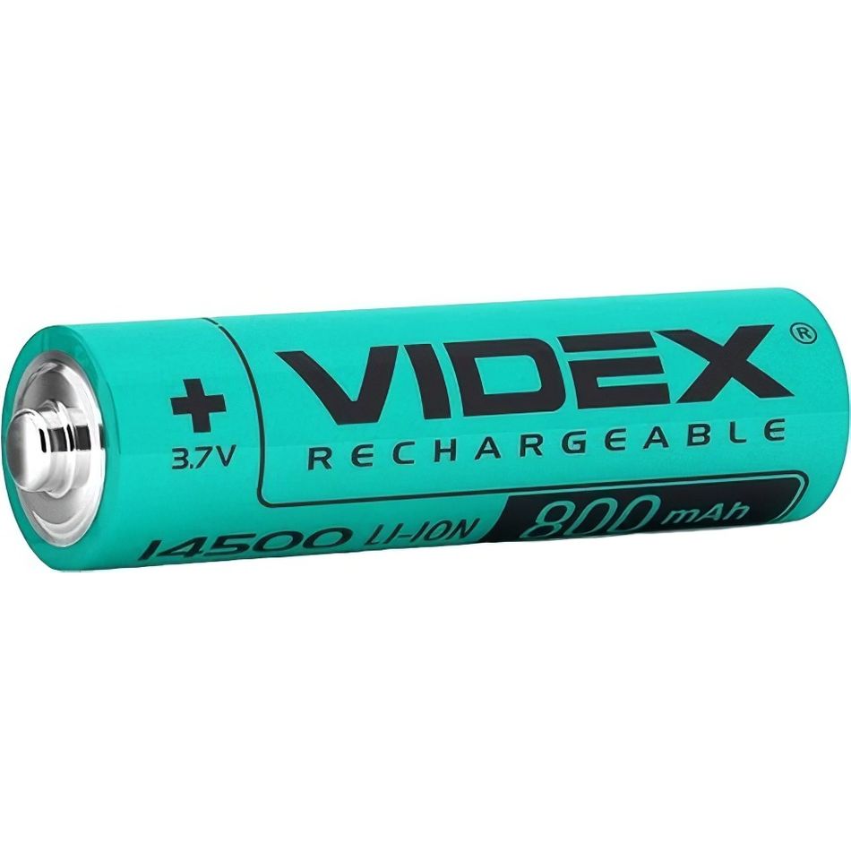 Акумулятор Videx Li-ion 14500 без захисту 800 mAh bulk 1 шт. (14500/800/1B) - фото 1