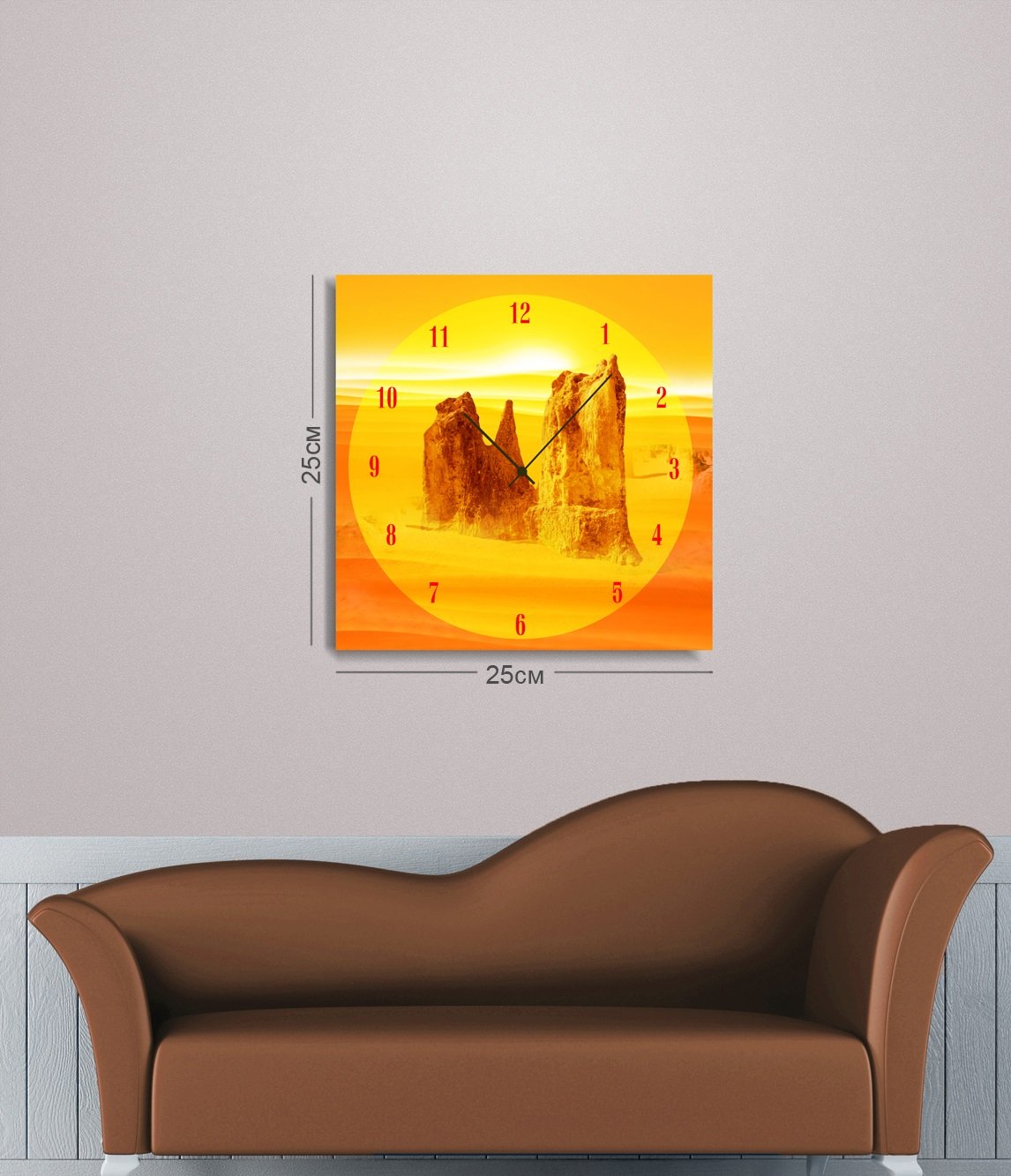 Настенные часы Art-Life Collection, 25x25 см, разноцвет (2C-69-25x25-W) - фото 1