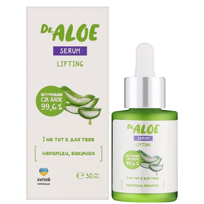 Сыворотка для лица с церамидами и бакучиолом Dr.Aloe 30 мл - фото 1