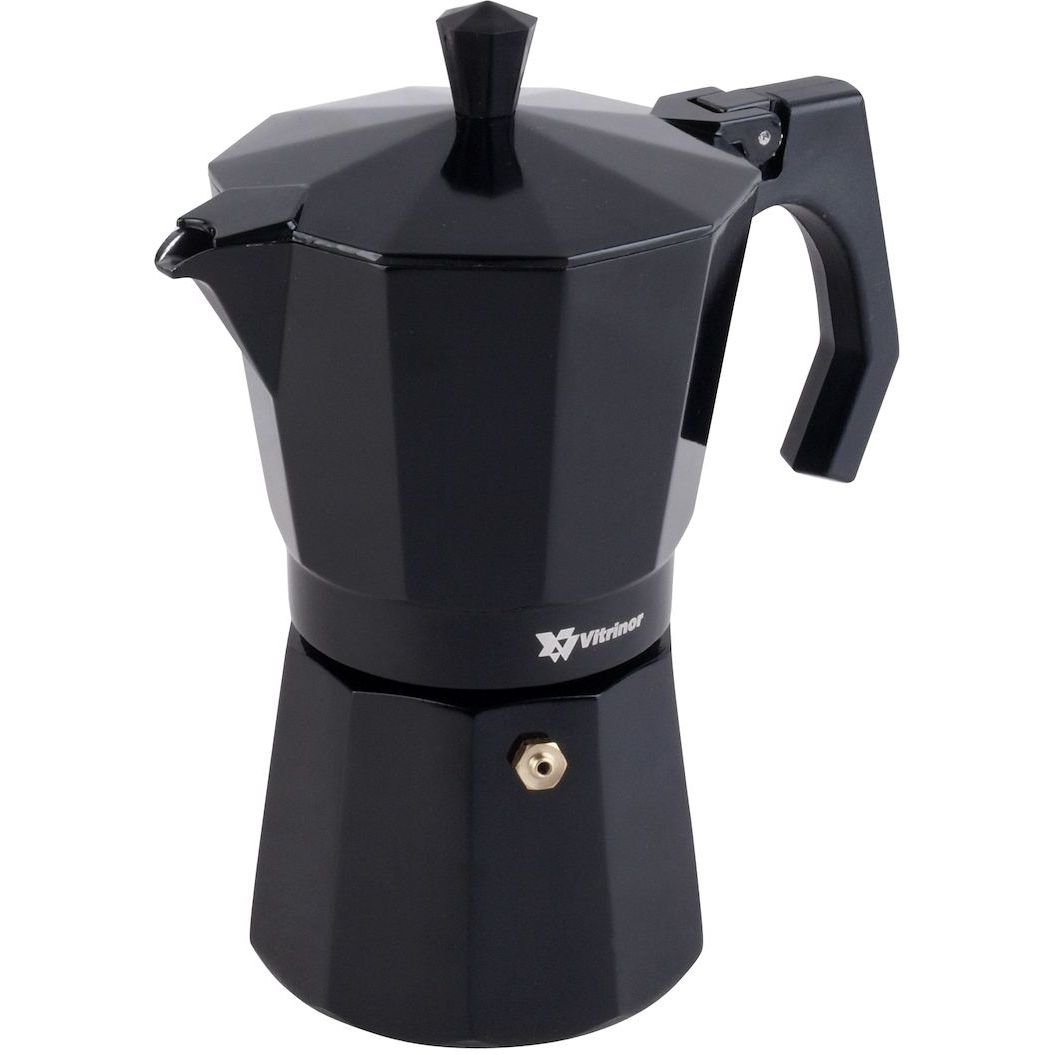 Гейзерна кавоварка Vitrinor Black, 12 чашок (1224297) - фото 1