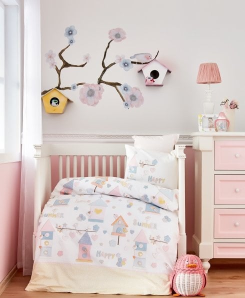 Комплект постельного белья для младенцев Karaca Home Happy 2018-1, ранфорс, разноцвет (2000022086943) - фото 1