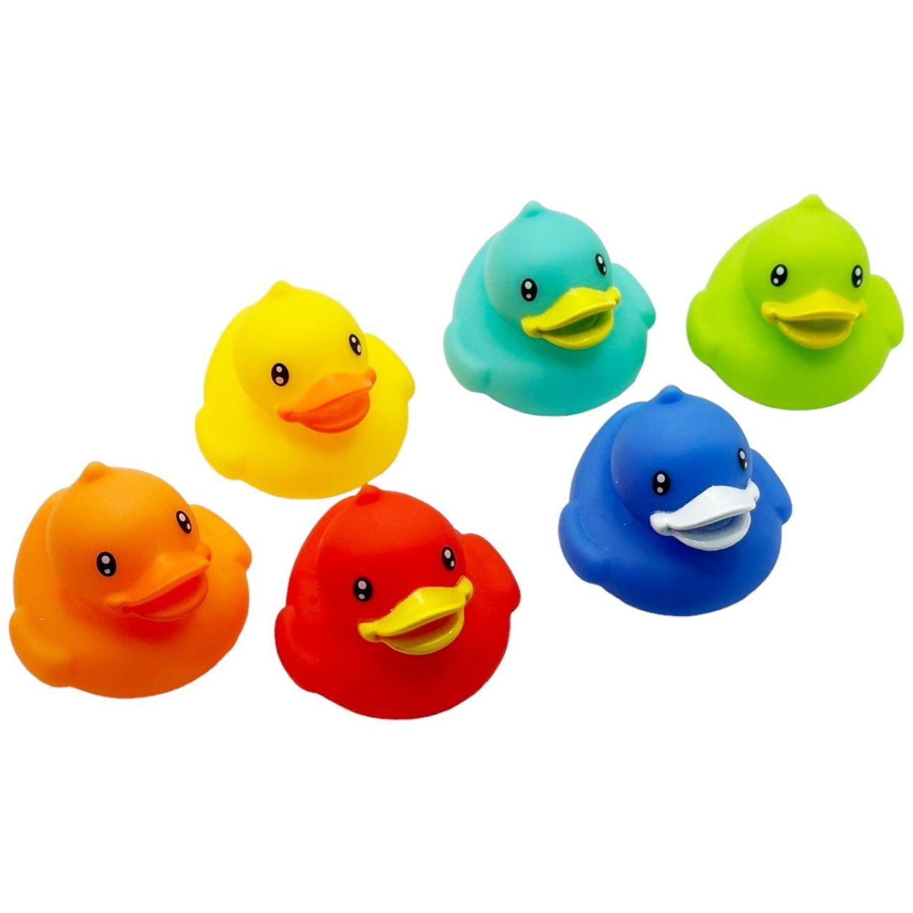 Набор игрушек для купания Bibi Toys Цветные утята 6 шт. (761018BT) - фото 1