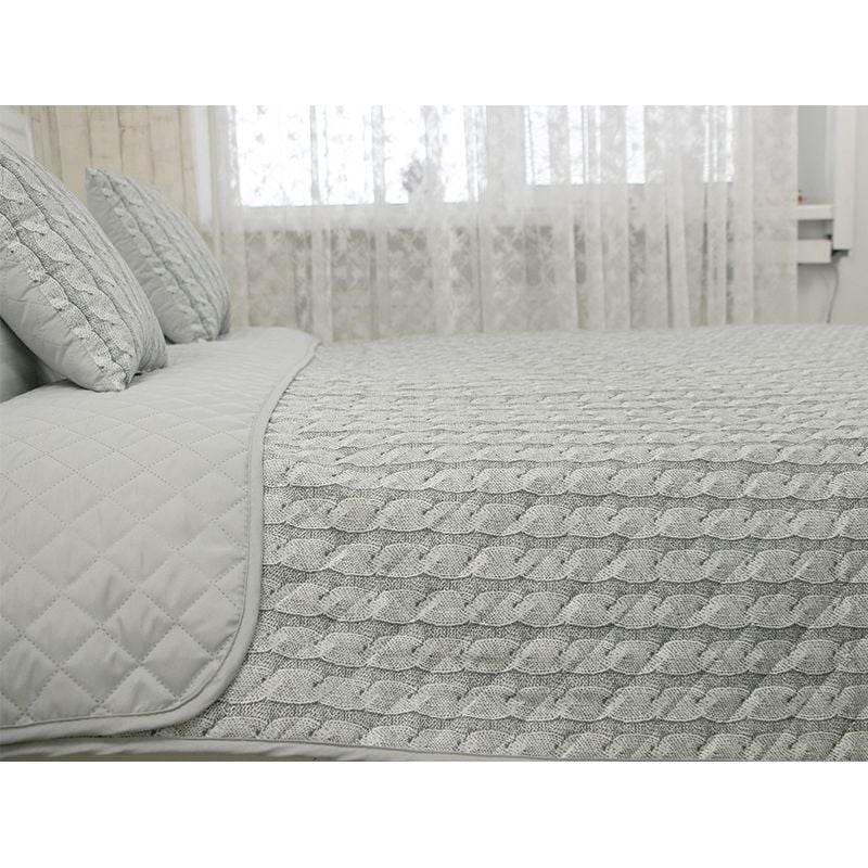 Комплект постельного белья Руно Grey Braid, двуспальный, микрофайбер (Р655.52_Grey Braid) - фото 8