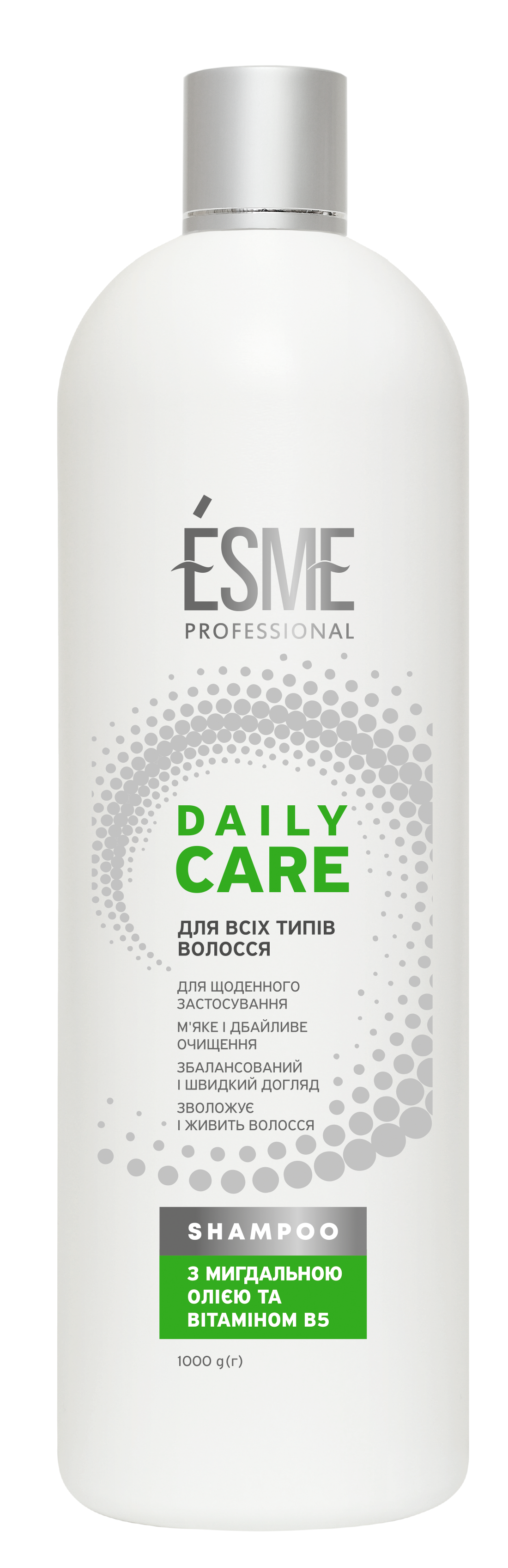 Шампунь Esme Daily Care з мигдальним маслом та вітаміном В5, 1 л - фото 1