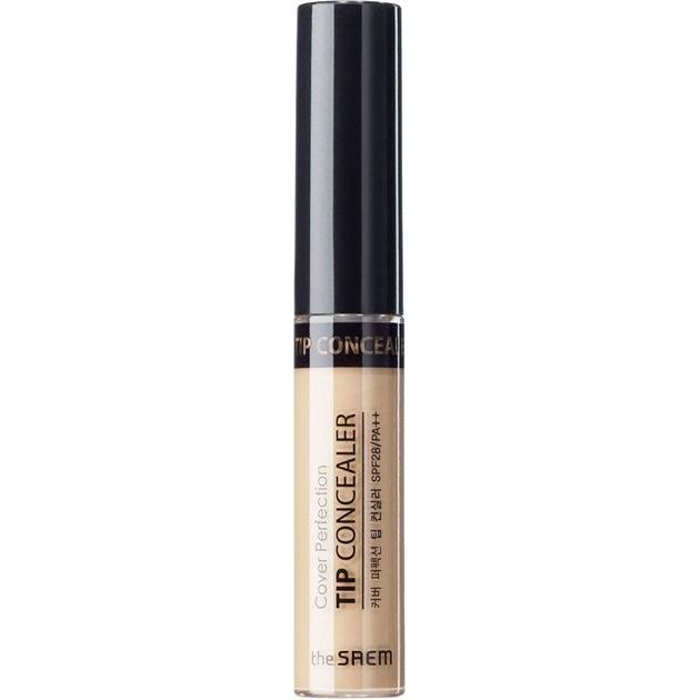 Жидкий консиллер для лица The Saem Cover Perfection Tip Concealer 0.5 Ice Beige 6.5 г - фото 2