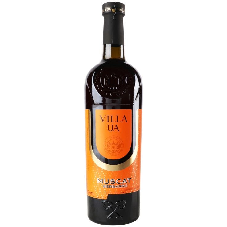 Вино Villa UA Muscat Berbarro, червоне, напівсолодке, 0,75 л - фото 1